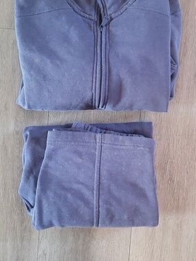 Wild Skye l Matching Set Half-Zip Pullover Sweater in Blue Size XS